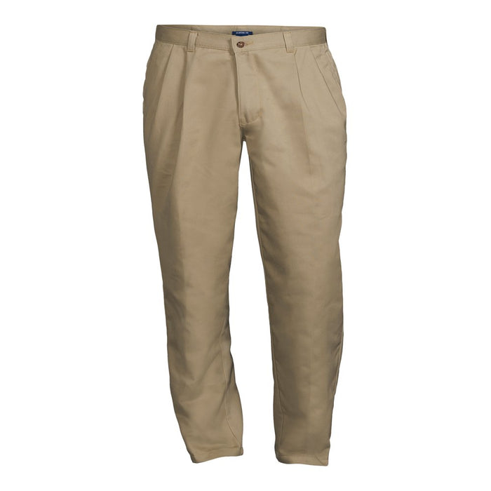 George Men'S and Big Men'S Wrinkle Resistant Pleated Twill Pants with Soil Release