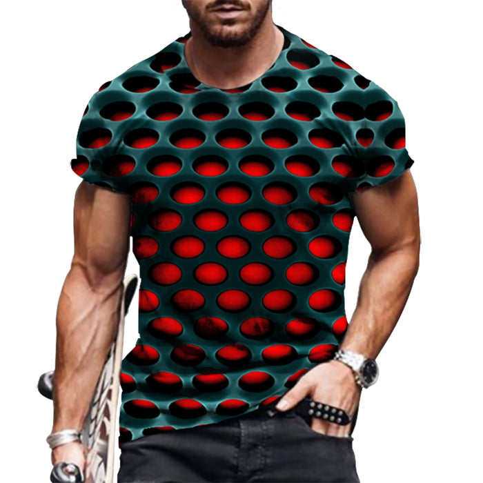 Men T Shirts 3D Novelty Graphic Fashion Casual Camiseta Short Sleeve Tee T-Shirt