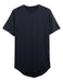 Men Hipster T Shirts Extended Tee Longline Elongated Fashion Casual Hip Hop