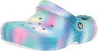 Unisex-Adult Classic Tie Dye Lined Clogs | Fuzzy Slippers