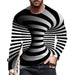 ⭐T-Shirt Men Novelty Black Long Sleeve Fashion Ultra Soft Streetwear T Shirt Tee