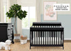 Canton 4-In-1 Convertible Crib - Easy to Assemble, Black