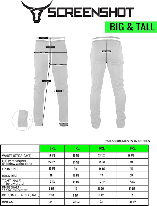 brand Mens Hip Hop Premium Slim Fit Track Pants - Athletic Jogger Bottom with Side Taping