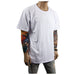 Mens Heavy T-Shirt BIG & TALL Long Extended Casual Basic Crew Neck Fashion S-5X