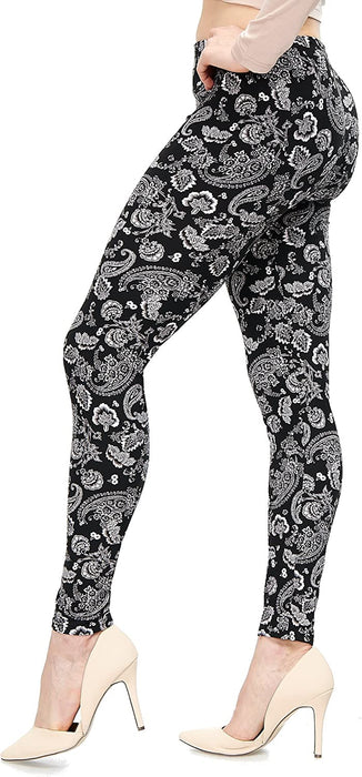 | Lush Moda | Women’S Extra Soft Leggings | Variety of Prints | One Size