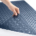 Patented Bath Tub Shower Mat, 35X16 Washable Bathtub Floor Mats, Suction Cups and Drain Holes to Keep Tubs Clean, Clear