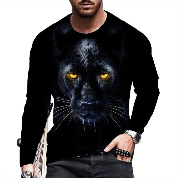 ⭐T-Shirt Men Novelty Black Long Sleeve Fashion Ultra Soft Streetwear T Shirt Tee