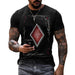 Fashion Men'S Summer Casual Printed round Neck Short Sleeve Muscle T-Shirt Tops