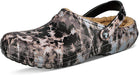 Unisex-Adult Classic Tie Dye Lined Clogs | Fuzzy Slippers