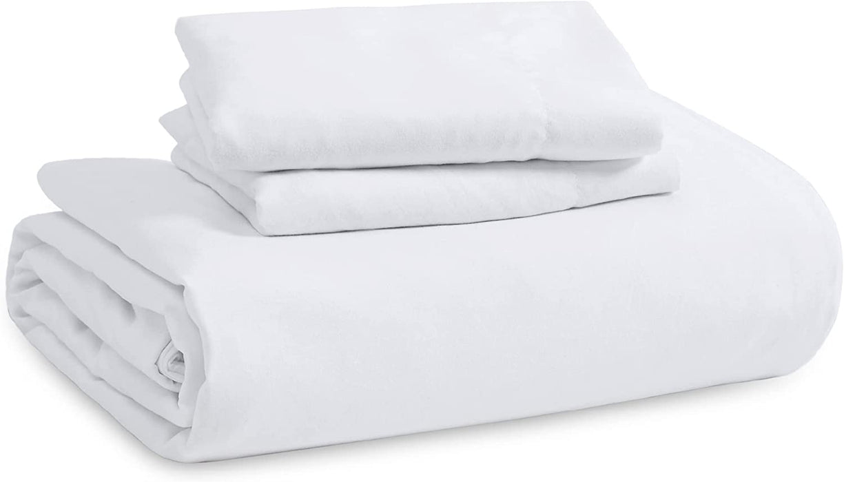 White Duvet Cover Queen Size - 3 Pieces Prewashed Extra Soft Bedding Set, Includes 1 Duvet Cover 90X90 Inches with Zipper Closure & 2 Pillow Shams, Comforter Not Included