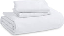 White Duvet Cover Queen Size - 3 Pieces Prewashed Extra Soft Bedding Set, Includes 1 Duvet Cover 90X90 Inches with Zipper Closure & 2 Pillow Shams, Comforter Not Included