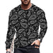 ⭐T-Shirt Men Novelty Black Long Sleeve Fashion Ultra Soft Streetwear T Shirt Tee