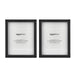 11" X 14" Photo Picture Frame or 8" X 10" with Mat - Black, 2-Pack