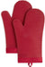 Ribbed Soft Silicone Oven Mitt Set, 7"X13", Milkshake 2 Count