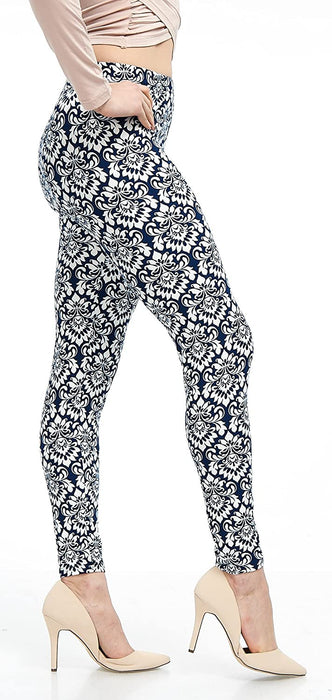 | Lush Moda | Women’S Extra Soft Leggings | Variety of Prints | One Size