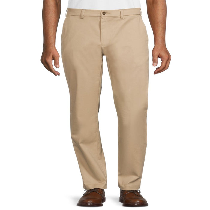 George Men'S Premium Straight Fit Khaki Pants