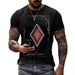 Fashion Men'S Summer Casual Printed round Neck Short Sleeve Muscle T-Shirt Tops