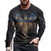 ⭐T-Shirt Men Novelty Black Long Sleeve Fashion Ultra Soft Streetwear T Shirt Tee