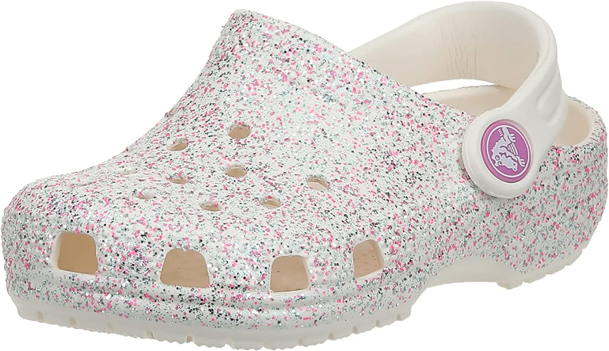 Unisex-Child Classic Glitter Clog (Little Big Kid)