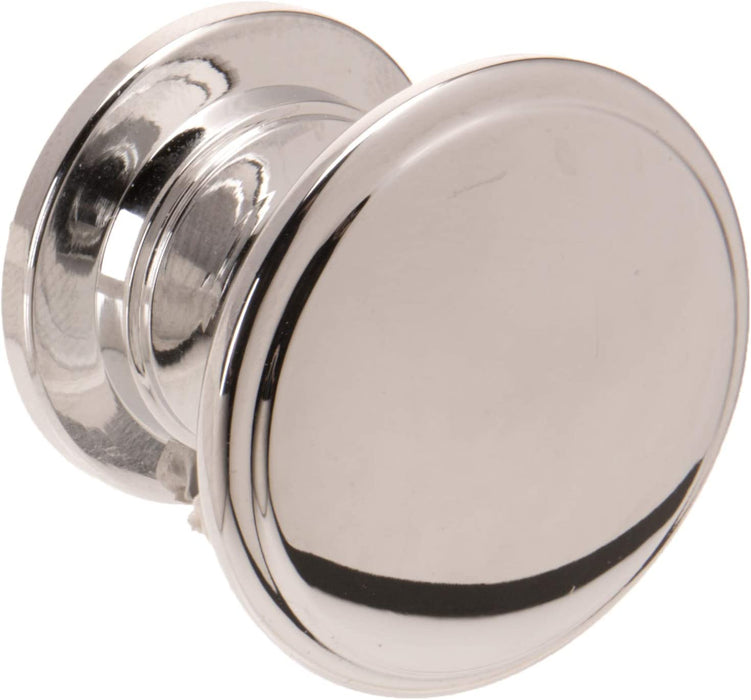 Amerock | Cabinet Knob | Satin Nickel | 1-1/4 Inch (32 Mm) Diameter | Ravino | 10 Pack | Drawer Knob | Cabinet Hardware