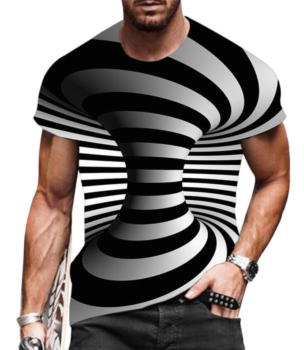 Men T Shirts 3D Novelty Graphic Fashion Casual Camiseta Short Sleeve Tee T-Shirt