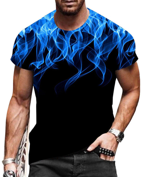 Men T Shirts 3D Novelty Graphic Fashion Casual Camiseta Short Sleeve Tee T-Shirt