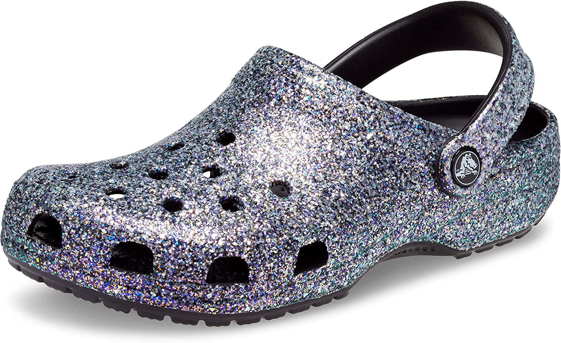 Unisex-Adult Classic Sparkly Clog | Metallic and Glitter Shoes