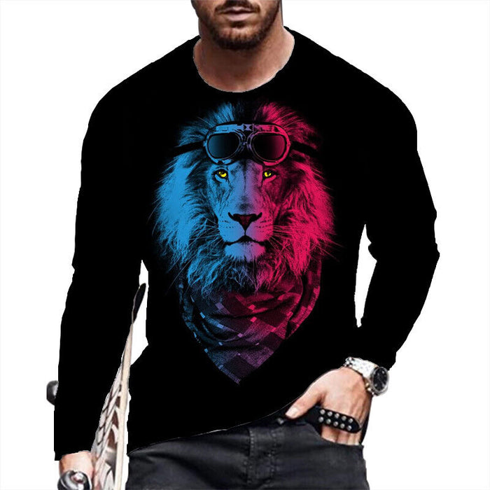 ⭐T-Shirt Men Novelty Black Long Sleeve Fashion Ultra Soft Streetwear T Shirt Tee