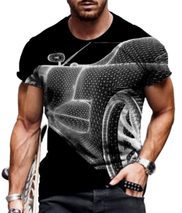 Men T Shirts 3D Novelty Graphic Fashion Casual Camiseta Short Sleeve Tee T-Shirt