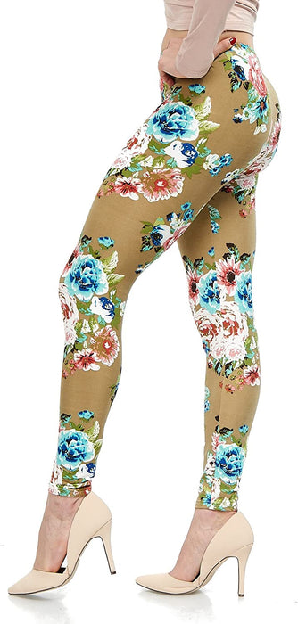 | Lush Moda | Women’S Extra Soft Leggings | Variety of Prints | One Size