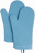 Ribbed Soft Silicone Oven Mitt Set, 7"X13", Milkshake 2 Count