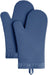 Ribbed Soft Silicone Oven Mitt Set, 7"X13", Milkshake 2 Count