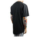 Mens Heavy T-Shirt BIG & TALL Long Extended Casual Basic Crew Neck Fashion S-5X