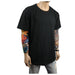 Mens Heavy T-Shirt BIG & TALL Long Extended Casual Basic Crew Neck Fashion S-5X