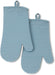 Ribbed Soft Silicone Oven Mitt Set, 7"X13", Milkshake 2 Count