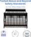 Canton 4-In-1 Convertible Crib - Easy to Assemble, Black