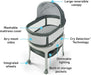 Sense2Snooze Bassinet with Cry Detection Technology | Baby Bassinet Detects and Responds to Babys Cries to Help Soothe Back to Sleep, Ellison, 19 D X 26 W X 41 H Inch (Pack of 1)