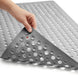 Patented Bath Tub Shower Mat, 35X16 Washable Bathtub Floor Mats, Suction Cups and Drain Holes to Keep Tubs Clean, Clear