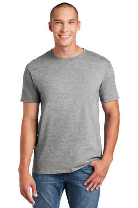 Gildan Men'S Soft Style T-Shirt Ring Spun Cotton Soft Short Sleeve 64000