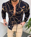 Button up Shirts Men Baroque Fashion Casual Party Long Sleeve Fancy Dress Soft T