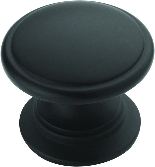 Amerock | Cabinet Knob | Satin Nickel | 1-1/4 Inch (32 Mm) Diameter | Ravino | 10 Pack | Drawer Knob | Cabinet Hardware