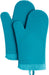 Ribbed Soft Silicone Oven Mitt Set, 7"X13", Milkshake 2 Count