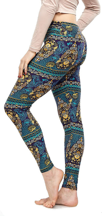 | Lush Moda | Women’S Extra Soft Leggings | Variety of Prints | One Size