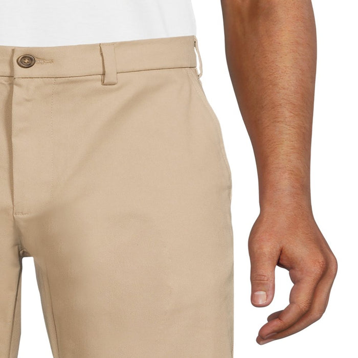 George Men'S Premium Straight Fit Khaki Pants