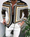 ⭐Button down Shirt Men Baroque Fashion Casual Party Long Sleeve Fancy Dress Soft