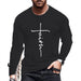 ⭐T-Shirt Men Novelty Black Long Sleeve Fashion Ultra Soft Streetwear T Shirt Tee