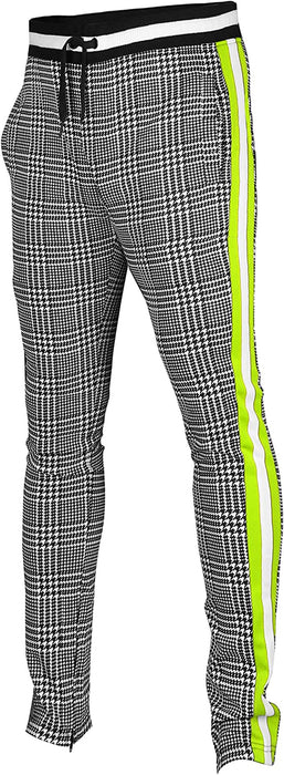 brand Mens Hip Hop Premium Slim Fit Track Pants - Athletic Jogger Bottom with Side Taping