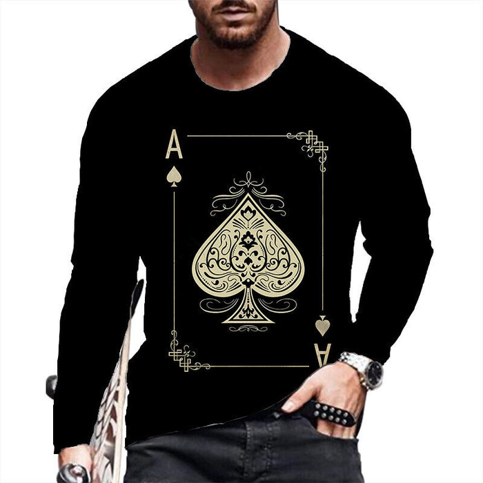 ⭐T-Shirt Men Novelty Black Long Sleeve Fashion Ultra Soft Streetwear T Shirt Tee