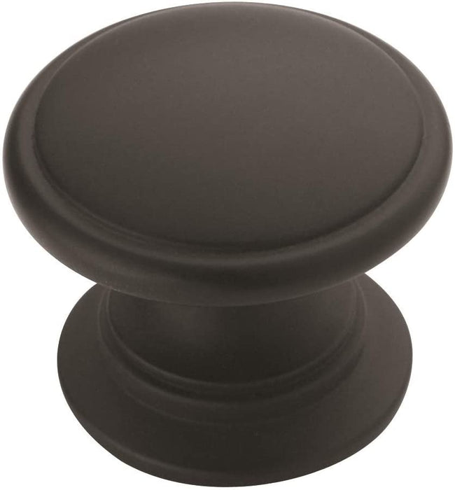 Amerock | Cabinet Knob | Satin Nickel | 1-1/4 Inch (32 Mm) Diameter | Ravino | 10 Pack | Drawer Knob | Cabinet Hardware