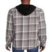 Men'S and Big Men'S Hooded Flannel Shirt with Long Sleeves, Sizes up to 5X